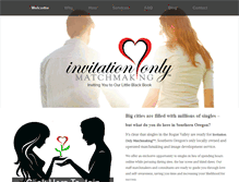 Tablet Screenshot of invitationonlymatchmaking.com